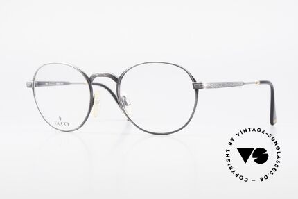 Gucci 1226 Classic 80's Panto Eyeglasses, classic vintage designer eyeglasses by GUCCI, Made for Men and Women