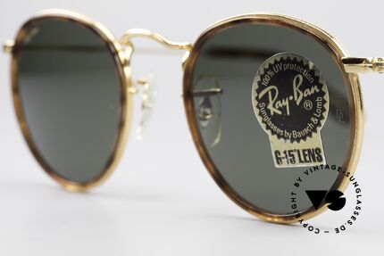 Ray Ban Round Metal 47 Small Round Shades Havana, original name: Small Round Metal W1675, G15, 47mm, Made for Men and Women