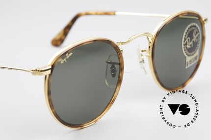 Ray Ban Round Metal 47 Small Round Shades Havana, Size: small, Made for Men and Women