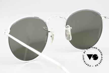 Ray Ban Round Metal 47 Blue Mirrored B&L USA Shades, Size: small, Made for Men and Women