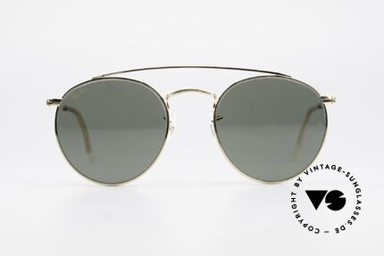 Ray Ban Round Metal 49 Brace Brace Panto Sunglasses USA, a timeless classic in high-end quality; made in USA, Made for Men and Women