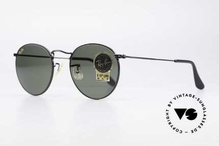 Ray Ban Round Metal 49 Round B&L USA Sunglasses, legendary B&L mineral lenses (100% UV protection), Made for Men and Women