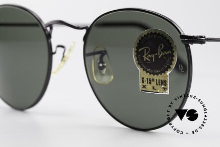 Ray Ban Round Metal 49 Round B&L USA Sunglasses, unworn Bausch&Lomb sunglasses + an old B&L case, Made for Men and Women