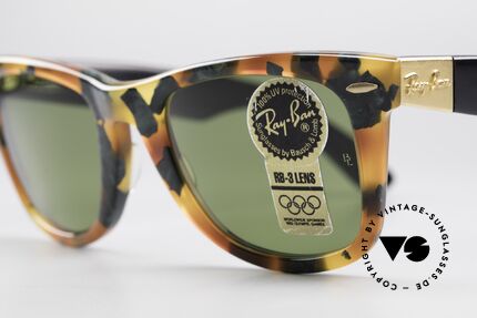 Ray Ban Wayfarer I Limited Deluxe Edition USA, limited DELUXE edition: green tortoise RB-3, W1214, Made for Men and Women