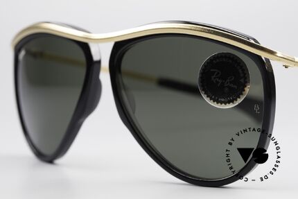 Ray Ban Olympian Series Old B&L USA Aviator Shades, acetate rings and metal parts are screwed together, Made for Men and Women