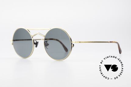 Gianni Versace 540 Small Round Designer Shades, classic round lens shape in extraordinary garment, Made for Men and Women