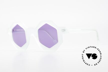 Alain Mikli 0157 / 932 Hexagonal Sunglasses 80's, a design classic from the 1980's (limited edition), Made for Women