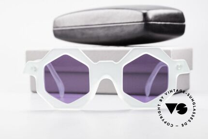 Alain Mikli 0157 / 932 Hexagonal Sunglasses 80's, NO RETRO fashion; an old ORIGINAL + RLR case, Made for Women
