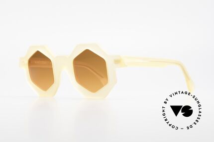 Alain Mikli 0157 / 940 Hexagonal Sunglasses 1989, a design classic from the 1980's (limited edition), Made for Women