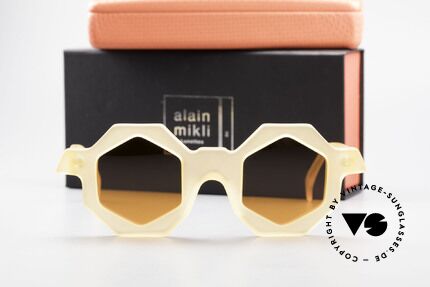 Alain Mikli 0157 / 940 Hexagonal Sunglasses 1989, NO RETRO fashion; an old ORIGINAL from 1989!, Made for Women
