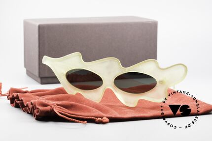 Alain Mikli 312 / 635 Leaf Sunglasses From 1984, Size: small, Made for Women