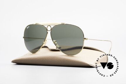 Ray Ban Shooter Sport G15 Bausch & Lomb Sun Lenses, vintage Ray-Ban aviator sunglasses of the 1980's, Made for Men