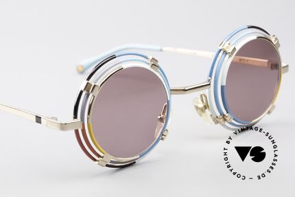 Casanova MTC 1 Rare Round Art Sunglasses, NO RETRO shades, but a unique old ORIGINAL; vertu!, Made for Men and Women