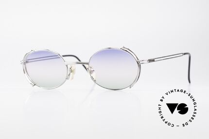 Yohji Yamamoto 52-4107 Oval Designer Sunglasses 90's, extraordinary vintage Yohji Yamamoto shades of the 90's, Made for Men and Women