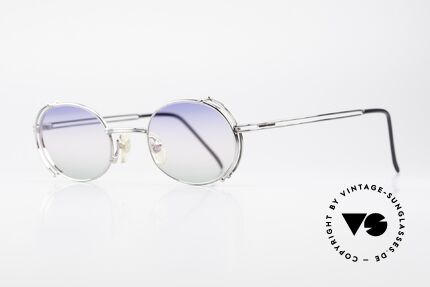 Yohji Yamamoto 52-4107 Oval Designer Sunglasses 90's, a vintage "must-have" for all lovers of quality and design, Made for Men and Women