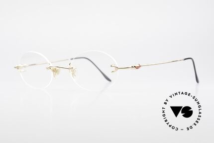 Bugatti 15308 Rimless Luxury Glasses Oval, a noble ORIGINAL by Bugatti from the early 1990's, Made for Men and Women