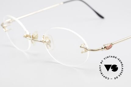 Bugatti 15308 Rimless Luxury Glasses Oval, unworn (like all our rare vintage Bugatti eyeglasses), Made for Men and Women