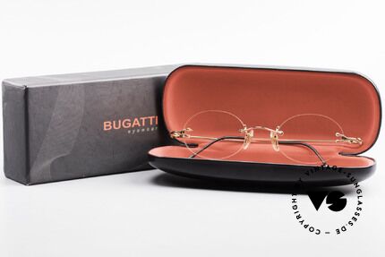 Bugatti 15308 Rimless Luxury Glasses Oval, Size: medium, Made for Men and Women