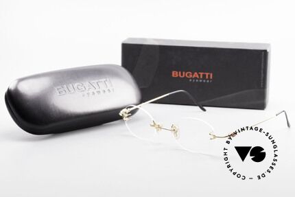 Bugatti 15308 Rimless Luxury Glasses Oval, Size: medium, Made for Men and Women