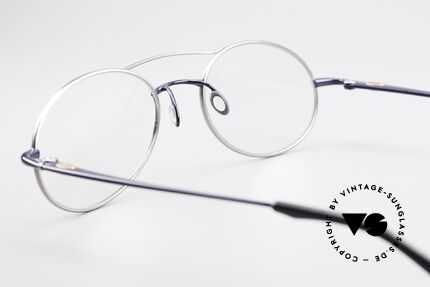 Bugatti 19239 Titanium Luxury Eyeglasses, NO RETRO; an old 90's original in deep-blue / titan, Made for Men