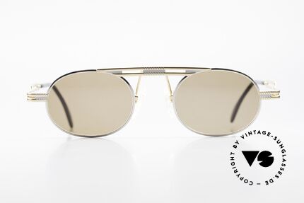 Cazal 762 Oval Vintage 90's Sunglasses, very creative frame construction (typically Cazal), Made for Men