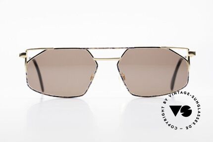 Cazal 751 Rare 90's Designer Sunglasses, angled metal designer frame with high-grade finish, Made for Men