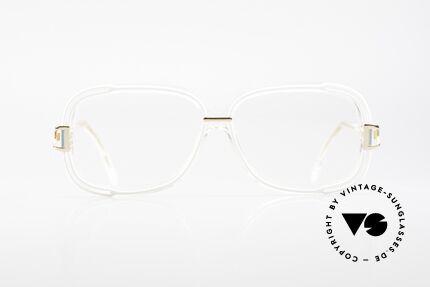 Cazal 320 West Germany Ladies Cazal, crystal clear plastic frame + white / gold / turquois, Made for Women