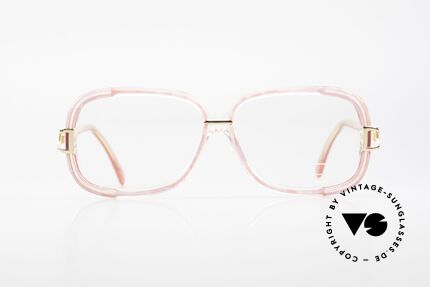 Cazal 320 Ladies Cazal West Germany, crystal clear plastic frame with PINK / RED & GOLD, Made for Women