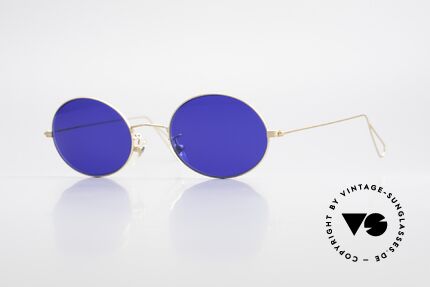 Cutler And Gross 0305 Vintage 90's Sunglasses Oval, CUTLER and GROSS designer shades from the late 90's, Made for Men and Women
