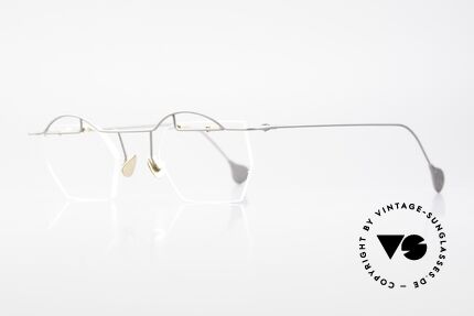 Paul Chiol 12 Rimless Art Glasses Vintage, filigree and cleverly devised design; simply chichi, Made for Men and Women