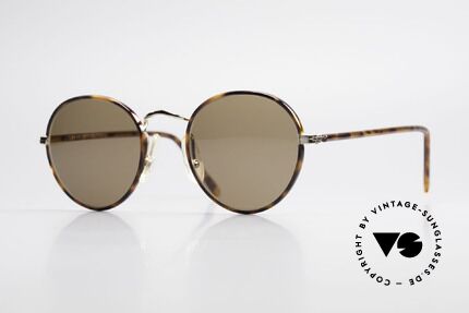 Cutler And Gross 0110 90's Round Designer Sunglasses, CUTLER and GROSS designer shades from the late 90's, Made for Men and Women