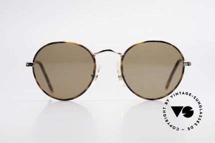 Cutler And Gross 0110 90's Round Designer Sunglasses, classic, timeless UNDERSTATEMENT luxury sunglasses, Made for Men and Women