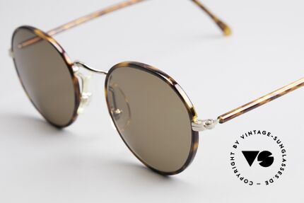 Cutler And Gross 0110 90's Round Designer Sunglasses, never worn; like all our vintage Cutler & Gross eyewear, Made for Men and Women