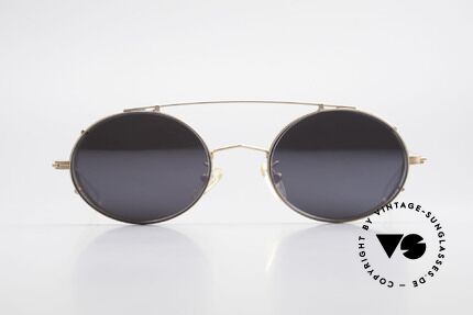 Cutler And Gross 0305 Oval Sunglasses With Clip On, classic, timeless UNDERSTATEMENT luxury sunglasses, Made for Men and Women