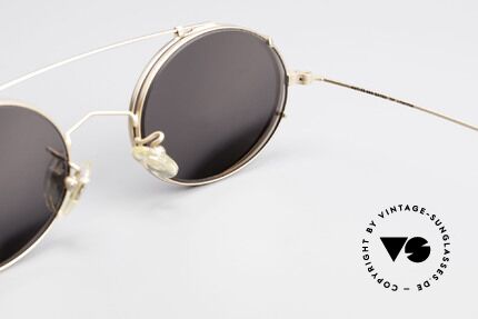 Cutler And Gross 0305 Oval Sunglasses With Clip On, the quality frame could be glazed with prescriptions too, Made for Men and Women