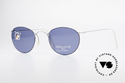 Giorgio Armani 3006 Wire Sunglasses Panto Style, Giorgio Armani sunglasses, model 3006-S, col. T-106, Made for Men
