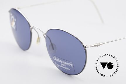 Giorgio Armani 3006 Wire Sunglasses Panto Style, scratch-resistant lenses (100% UV) with GA-engraving, Made for Men