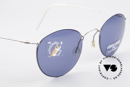 Giorgio Armani 3006 Wire Sunglasses Panto Style, unworn original from the late 1990's (rare single item), Made for Men