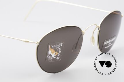 Giorgio Armani 3006 90's Panto Wire Sunglasses, unworn original from the late 1990's (rare single item), Made for Men