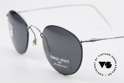 Giorgio Armani 3006 Vintage Panto Wire Frame, scratch-resistant lenses (100% UV) with GA-engraving, Made for Men