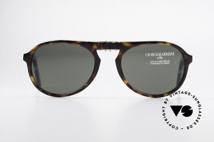 Giorgio Armani 2522 Folding Aviator Sunglasses, practical folding model in high-end quality; vertu!, Made for Men and Women