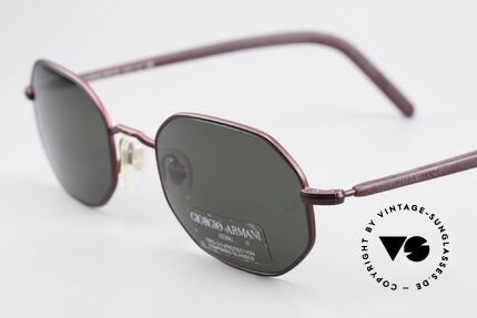 Giorgio Armani 664 Octagonal Vintage Sunglasses, unworn, NOS (like all our 1990's designer classics), Made for Men and Women