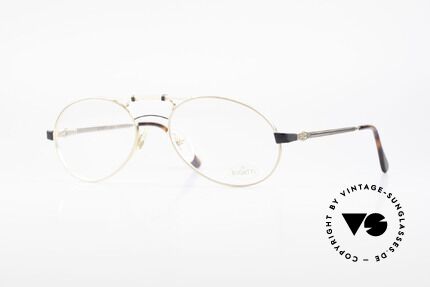 Bugatti 13411 Vintage Men's Eyeglass Frame Details
