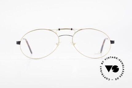 Bugatti 13411 Vintage Men's Eyeglass Frame, utterly high-grade finish in matt gold and matt black, Made for Men