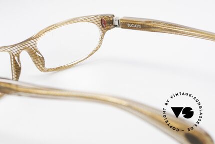 Bugatti 325 Odotype Rare Men's Designer Eyeglasses, very elegant crystal-brown frame pattern, Made for Men