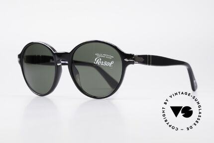 Persol 2988 Round Unisex Sunglasses, with Persol mineral lenses; 100% UV protection, Made for Men and Women