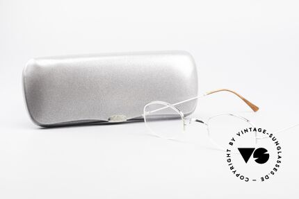 Lunor String Semi Rimless Vintage Frame, the LUNOR frame comes with an original case by LUNOR, Made for Men and Women