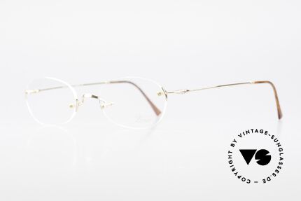 Lunor Classic Future GP Rare Vintage Frame Rimless, well-known for the "W-bridge" & the plain frame designs, Made for Men and Women