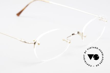 Lunor Classic Future GP Rare Vintage Frame Rimless, NO RETRO EYEGLASSES; but a luxury vintage ORIGINAL, Made for Men and Women