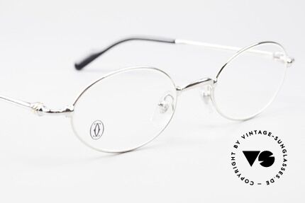 Cartier Filao Oval Frame Luxury Platinum, NO retro eyeglasses; an old original from app. 1999!, Made for Men and Women